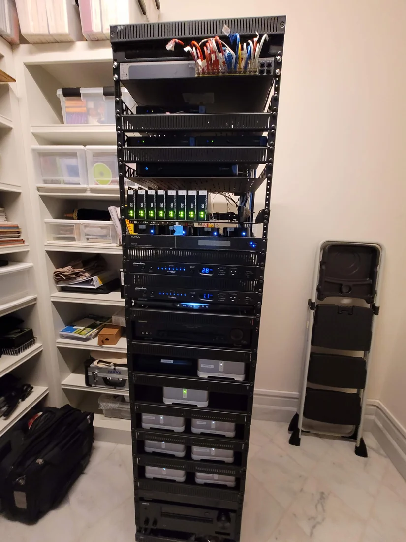 AV rack cleanup Houston guide showing organized AV equipment wiring and serviceable infrastructure