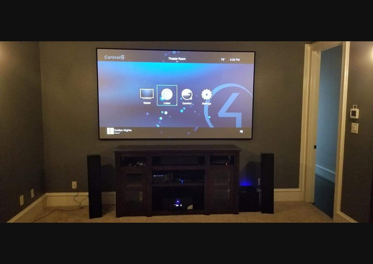 Home theater service in Houston with control system recovery and AV troubleshooting.