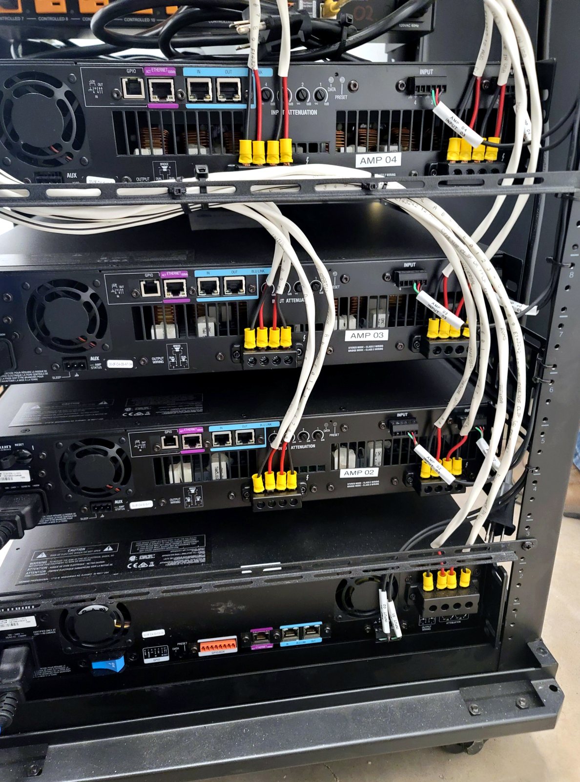 West University AV rack service and system infrastructure