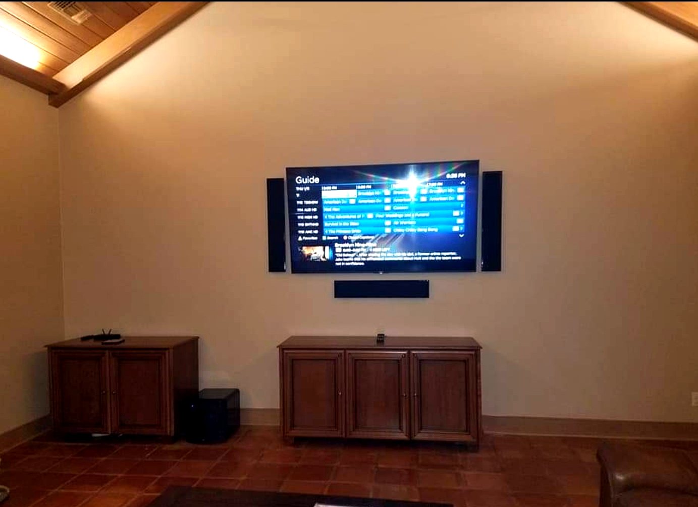 West University whole-home audio and discreet media room installation